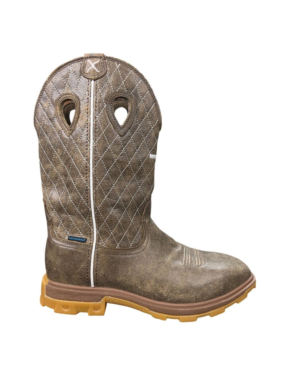 Twisted X Men’s Ultralite Brown Leather Safety Toe Work Boot Size 8.5 EE